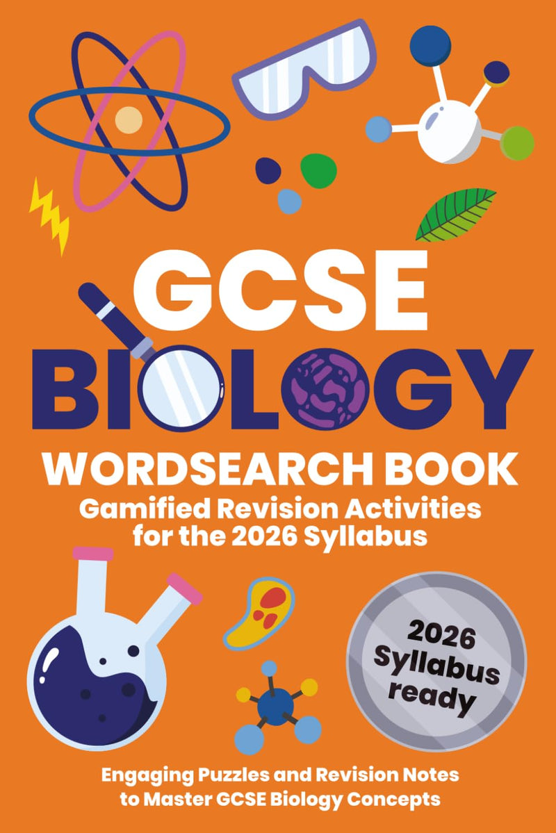 Cover of GCSE Biology Missing Word Wordsearch Book